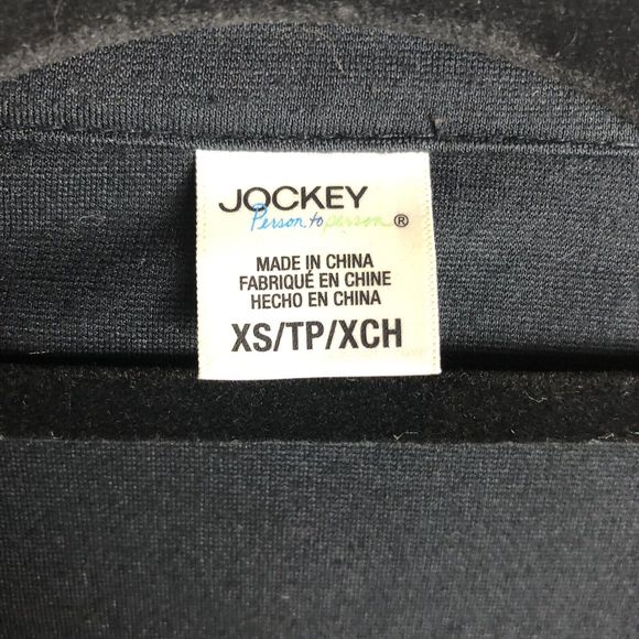 Jockey Full Zip Jacket Womens XS Asymmetric Ponte Stretchy Knit Black Pockets - Picture 11 of 14